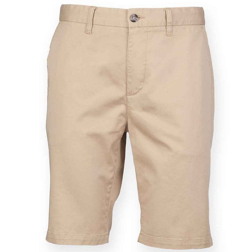 Front Row Stretch Chino Shorts Mens Stone - FR605 STO 40