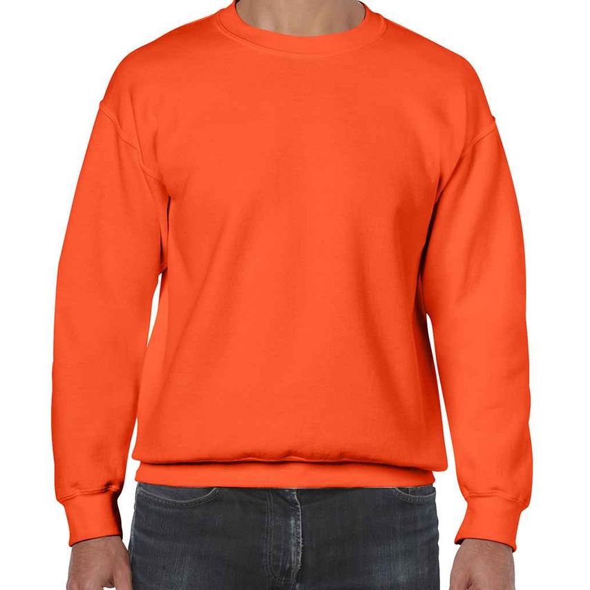 Gildan Heavy Blend Sweatshirt Mens Orange - GD56 ORA S