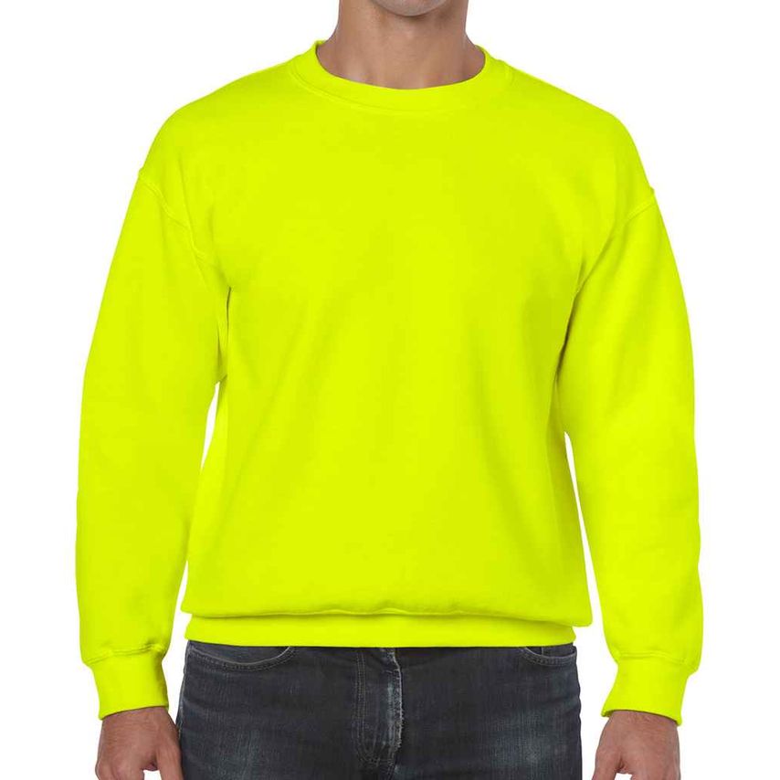 Gildan Heavy Blend Sweatshirt Mens Safety Green - GD56 SYG 3XL