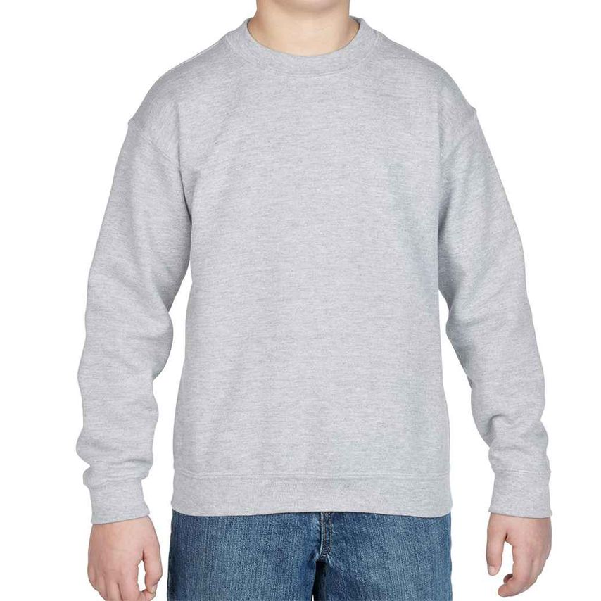 Gildan Kids Heavy Blend Drop Shoulder Sweatshirt Kids Sport Grey - GD56B SGY 5=S