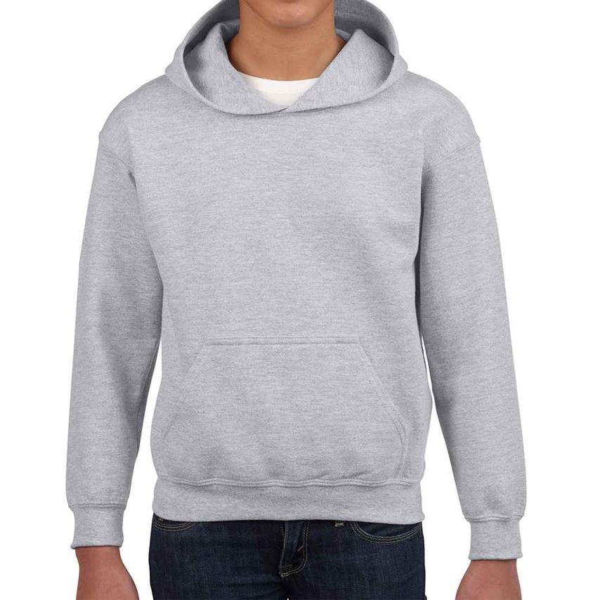 Gildan Kids Heavy Blend Hooded Sweatshirt Kids Sport Grey - GD57B SGY 5=S