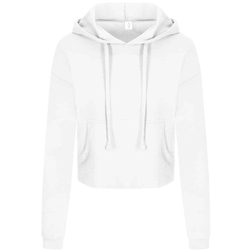 Just Hoods AWDis Ladies Cropped Hoodie Ladies Arctic White - JH016 ACW L