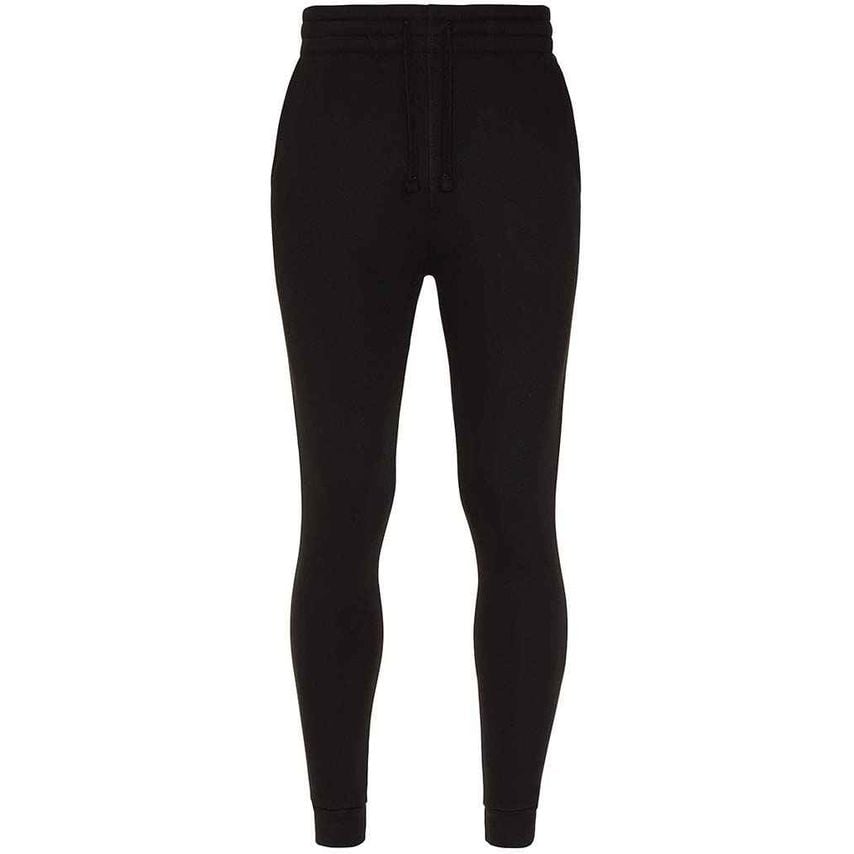 Just Hoods AWDis Tapered Track Pants Mens Jet Black - JH074 JBK XXL