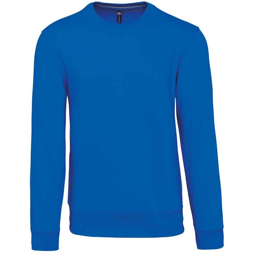 Kariban Crew Neck Sweatshirt Mens Light Royal Blue - KB488 LRY XXL