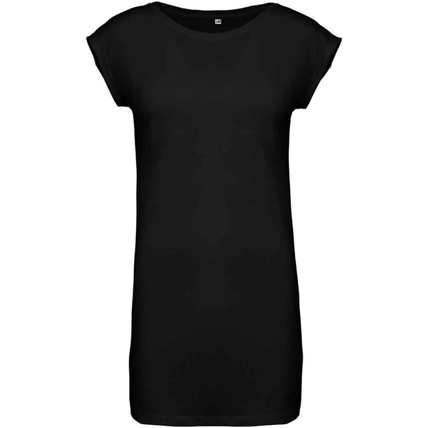 Kariban Ladies T-Shirt Dress Ladies Black KB388 Black S/m