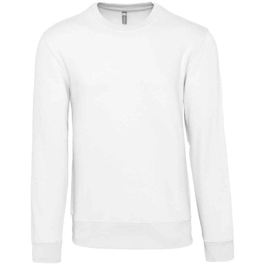 Kariban Crew Neck Sweatshirt Mens White - KB488 WHI XXL