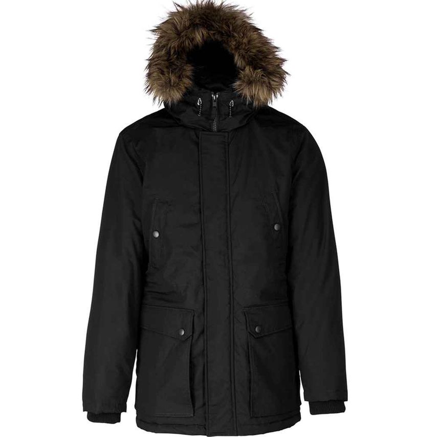 Kariban Winter Parka Jacket Mens Black KB621 Black L