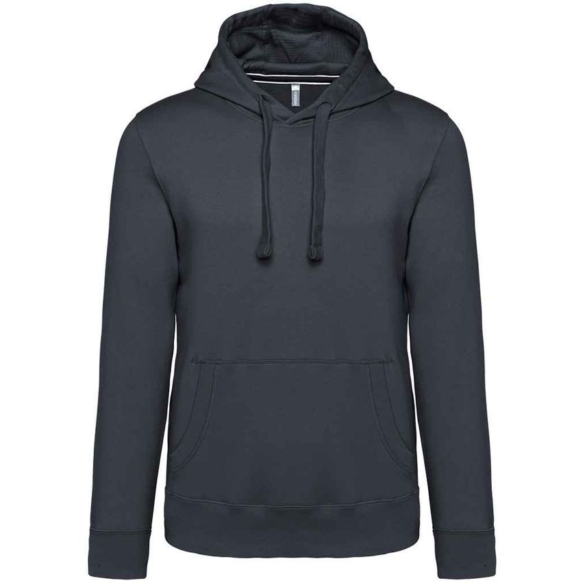 Kariban Hooded Sweatshirt Mens Dark Grey - KB489 DGY M