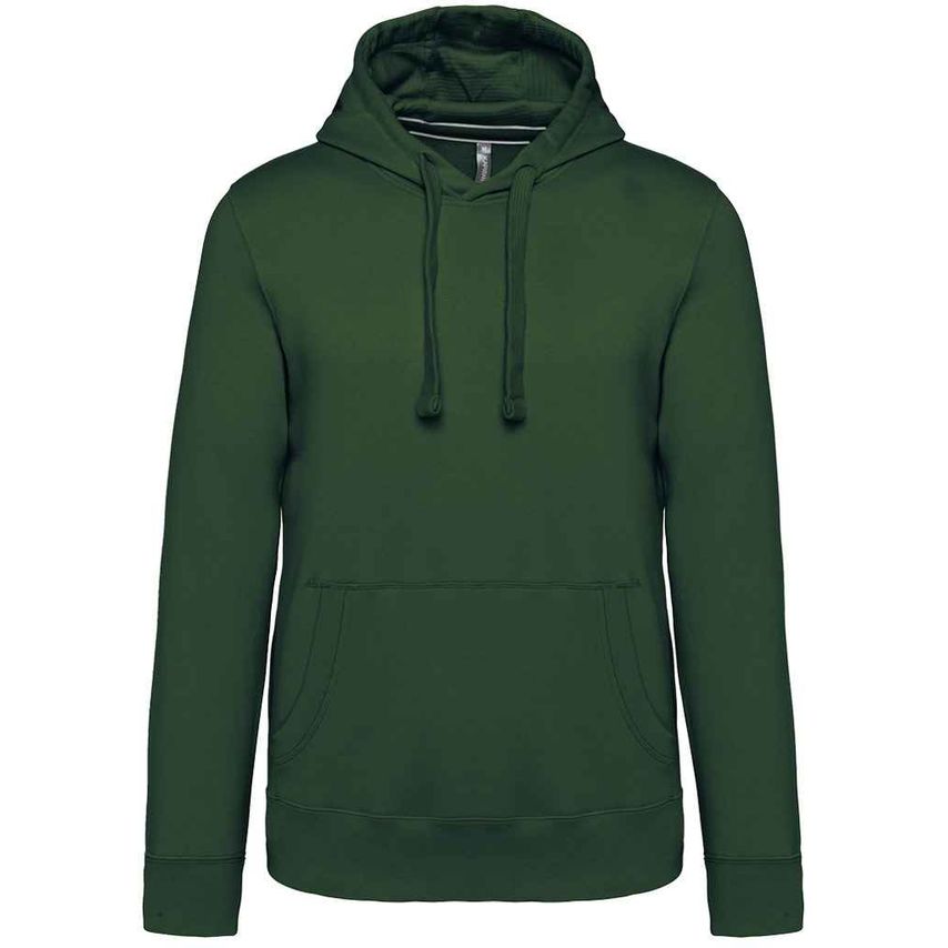 Kariban Hooded Sweatshirt Mens Forest Green - KB489 FOR M