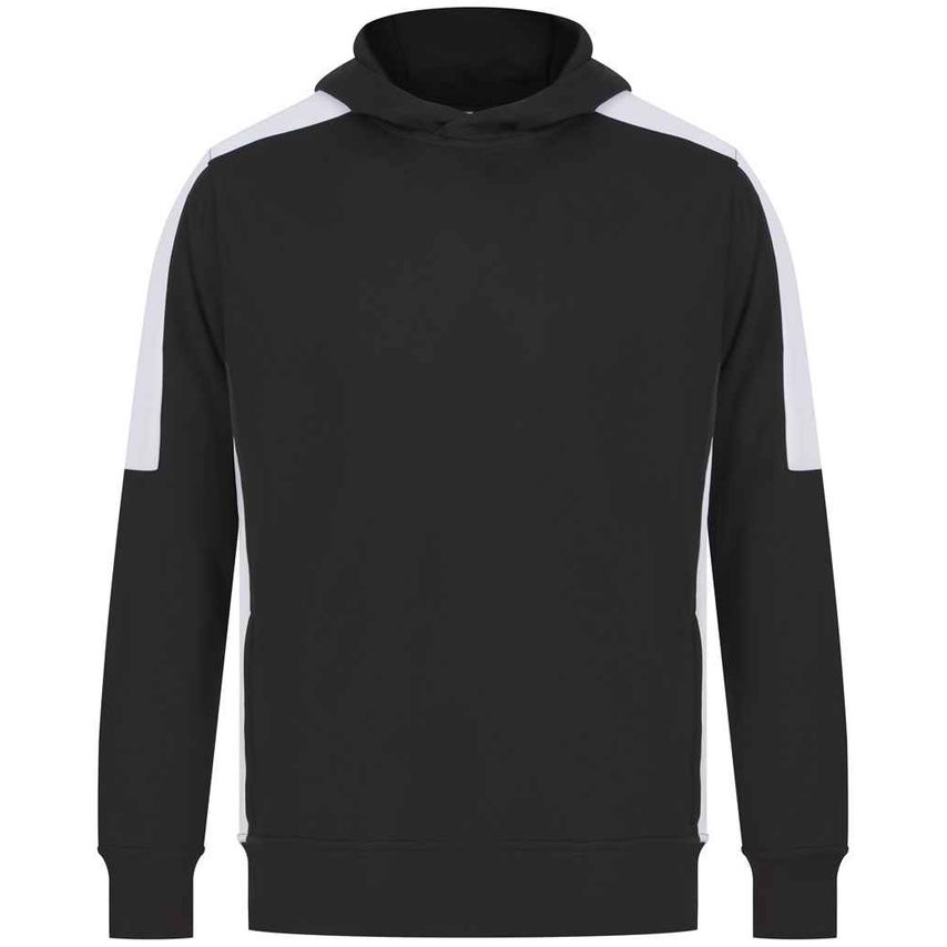 Finden + Hales Unisex Team Hoodie Mens Black/White - LV341 BK/WH XXL