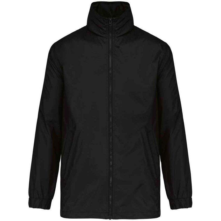 Kariban Lined Windbreaker Jacket Mens Black KB687 Black XXL