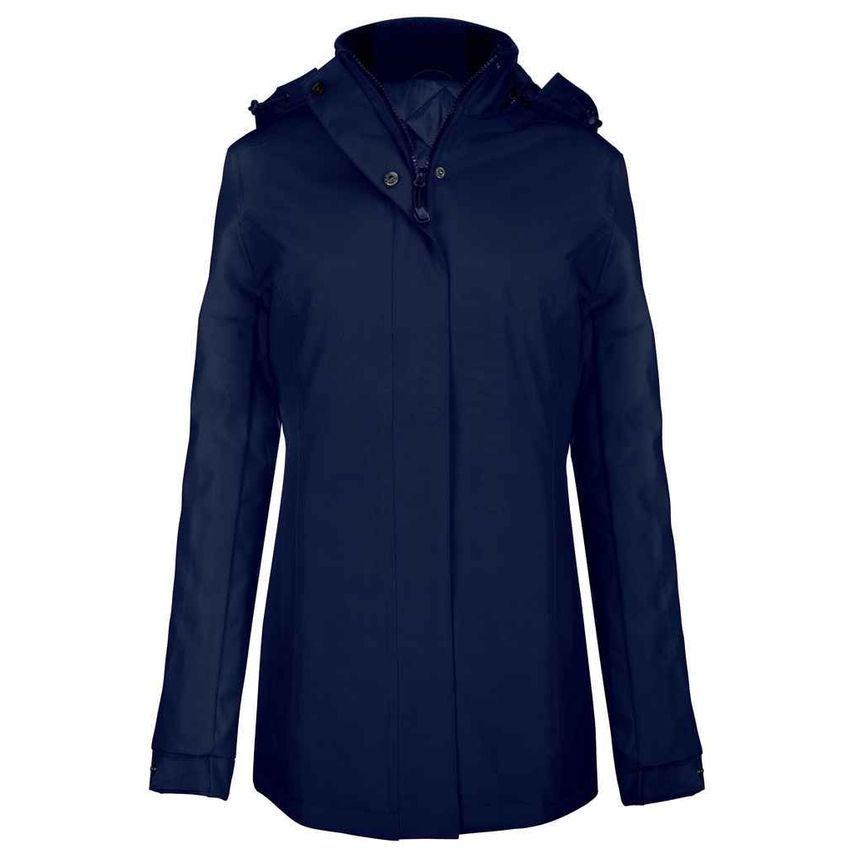 Kariban Ladies Parka Jacket Ladies Navy - KB6108 NAV XS