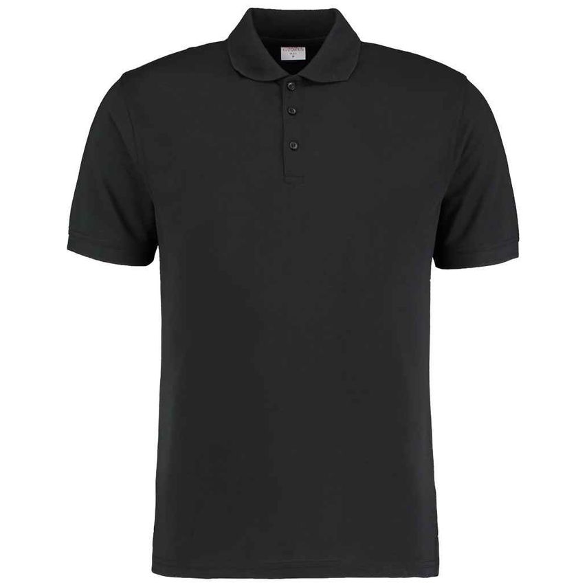 Kustom Kit Klassic Slim Fit Poly/Cotton Piqu Polo Shirt Mens Black K413 Black XL