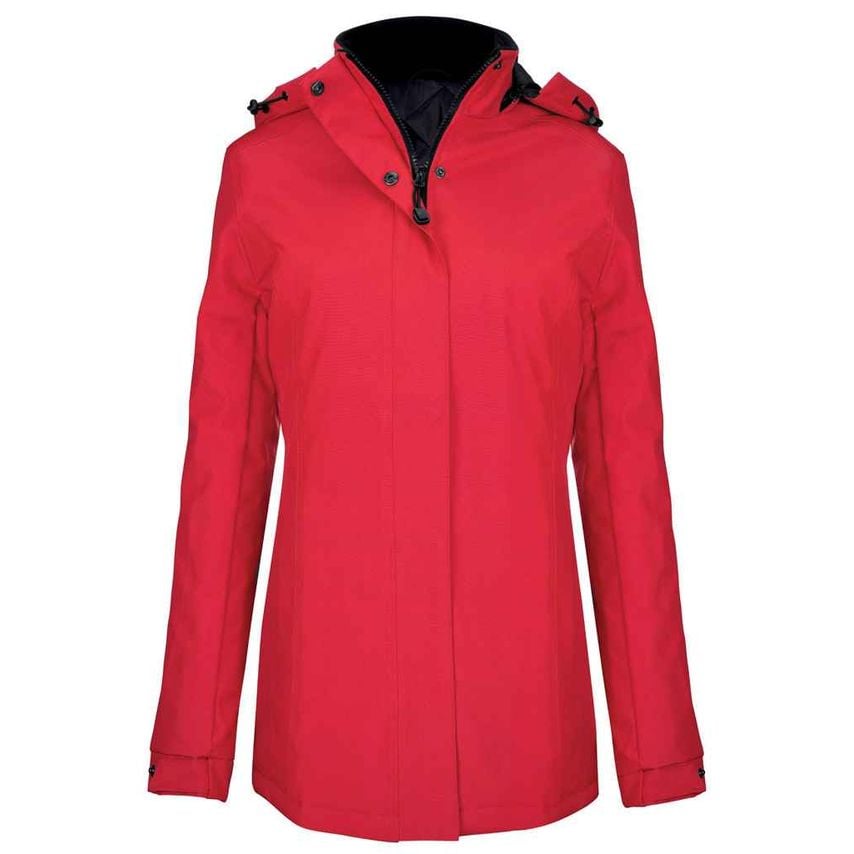 Kariban Ladies Parka Jacket Ladies Red - KB6108 RED XL
