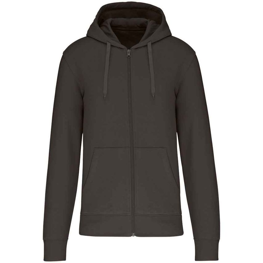 Kariban Eco Friendly Full Zip Hoodie Mens Dark Grey - KB4030 DGY XXL