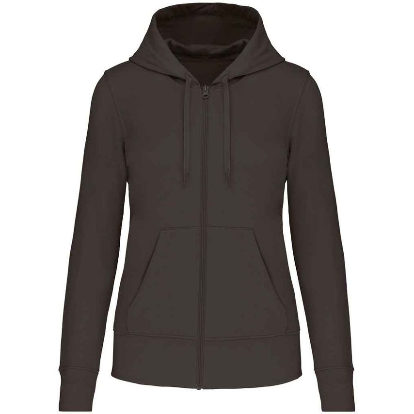 Kariban Ladies Eco Friendly Full Zip Hoodie Ladies Dark Grey - KB4031 DGY M