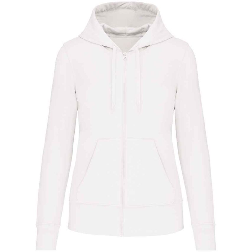 Kariban Ladies Eco Friendly Full Zip Hoodie Ladies White - KB4031 WHI M