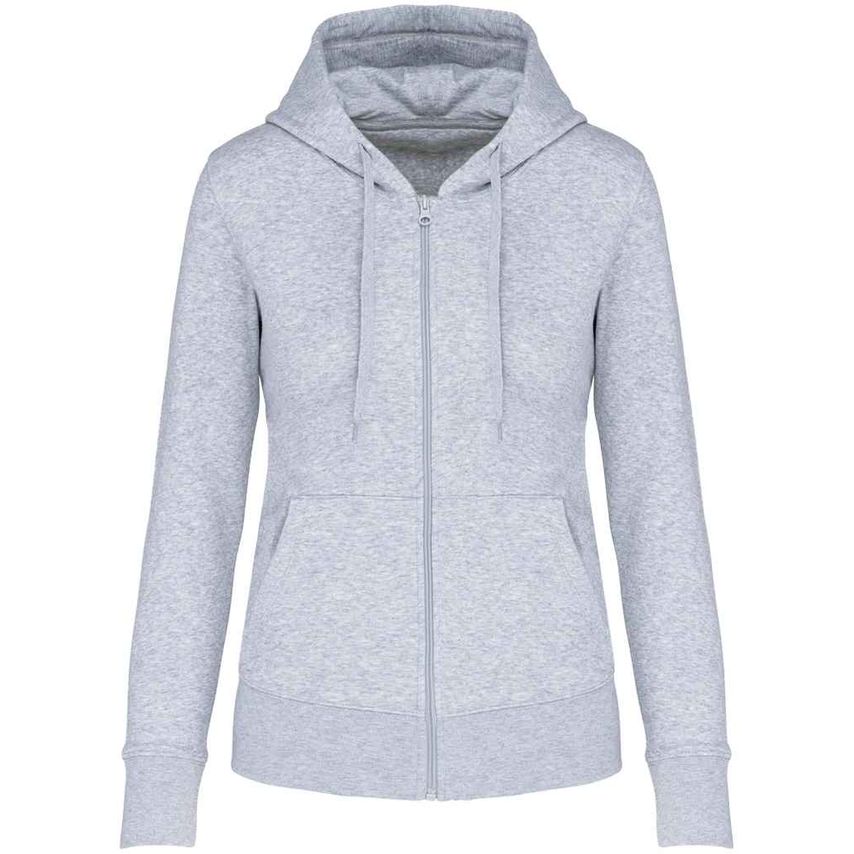 Kariban Ladies Eco Friendly Full Zip Hoodie Ladies Oxford Grey - KB4031 OXF XL