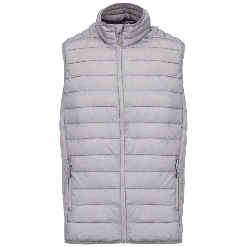 Kariban Lightweight Padded Bodywarmer Mens Marl Silver - KB6113 MLS L