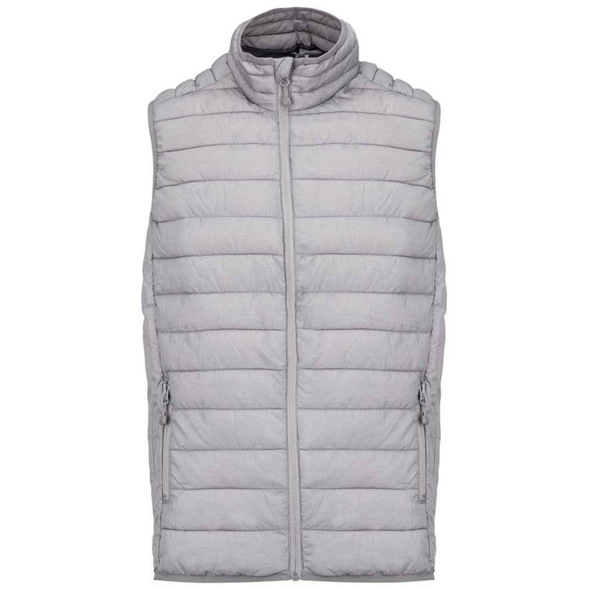 Kariban Lightweight Padded Bodywarmer Mens Marl Silver - KB6113 MLS XL
