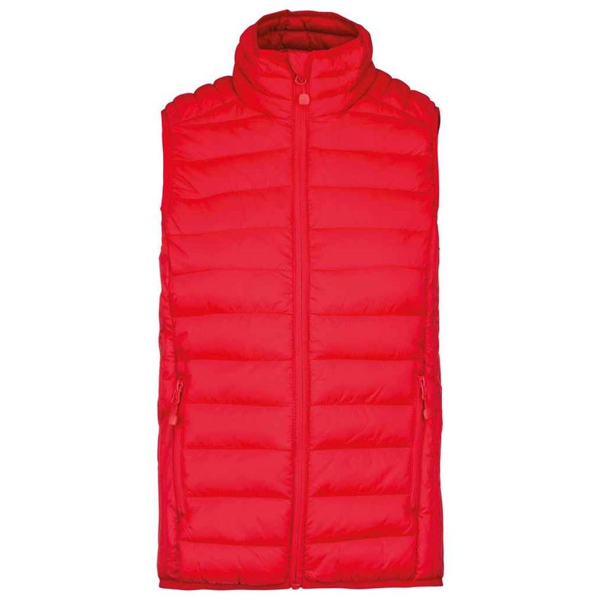 Kariban Lightweight Padded Bodywarmer Mens Red - KB6113 RED M
