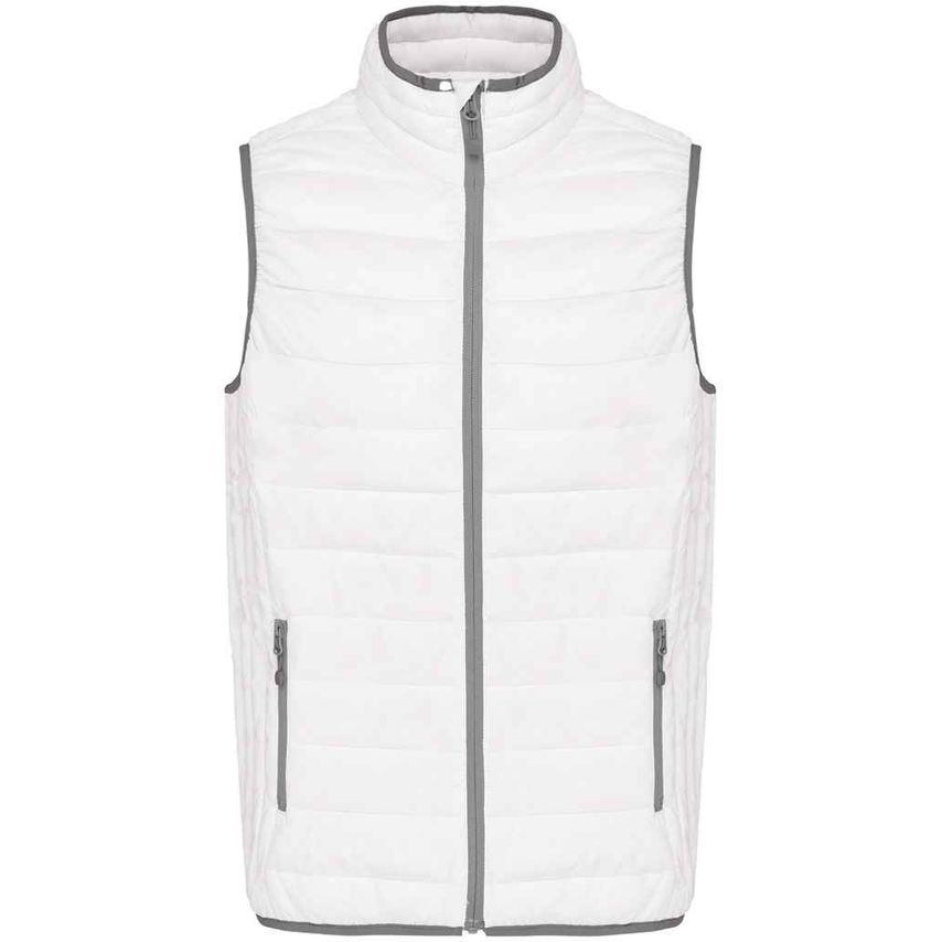 Kariban Lightweight Padded Bodywarmer Mens White - KB6113 WHI M