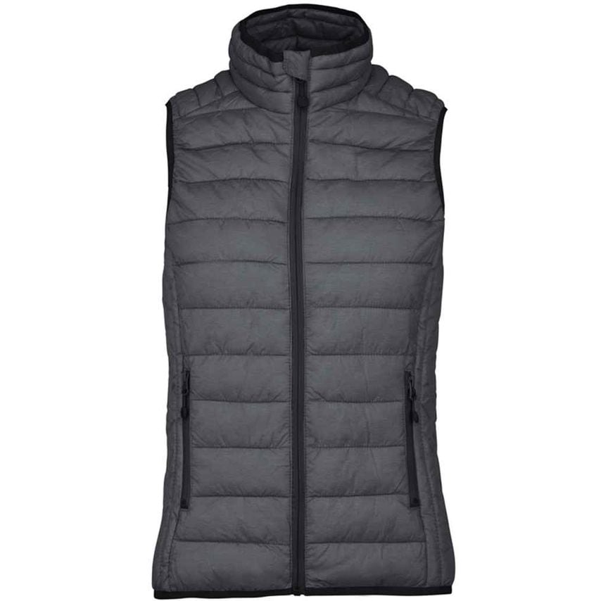 Kariban Ladies Lightweight Padded Bodywarmer Ladies Marl Dark Grey - KB6114 MDK