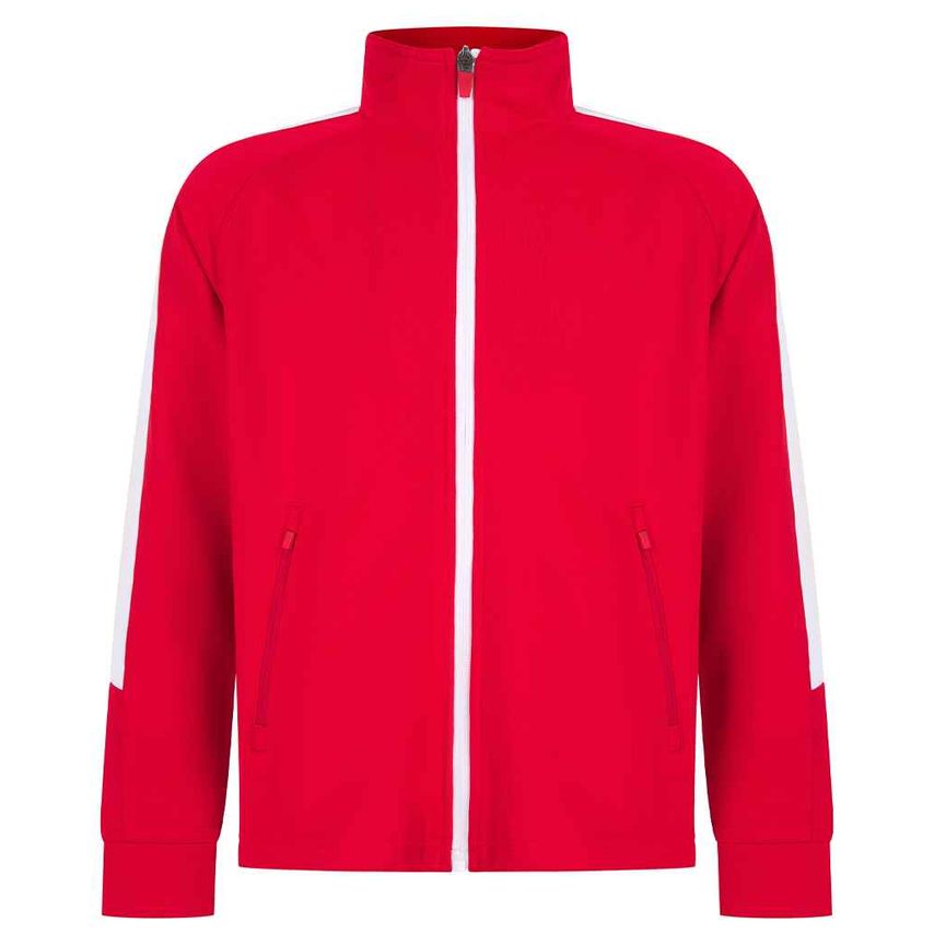 Finden + Hales Kids Knitted Tracksuit Top Kids Red/White - LV873 RD/WH 9-10