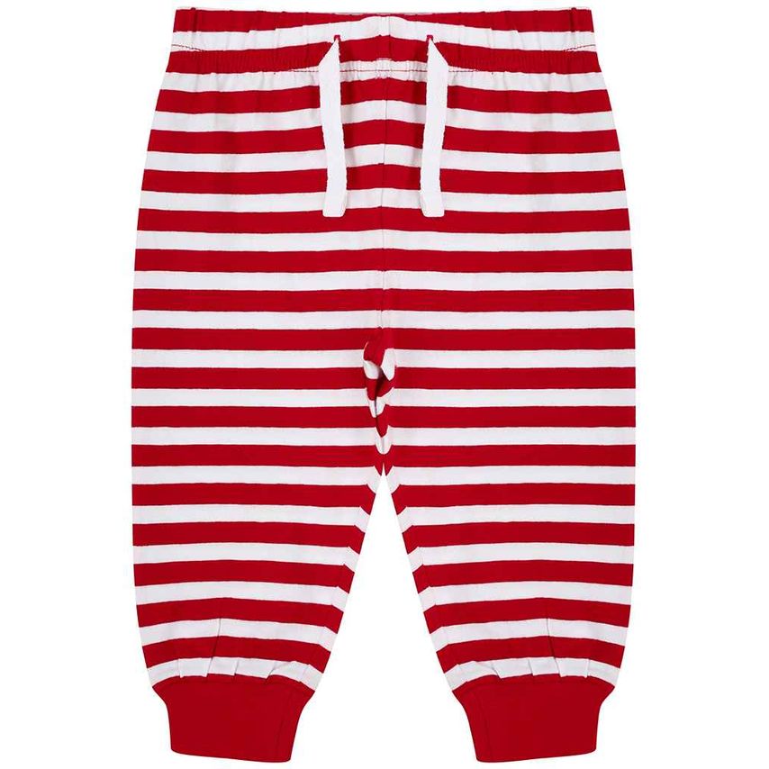 Larkwood Baby/Toddler Lounge Pants Infants Red/White Stripes - LW85T RD/WH 12-18