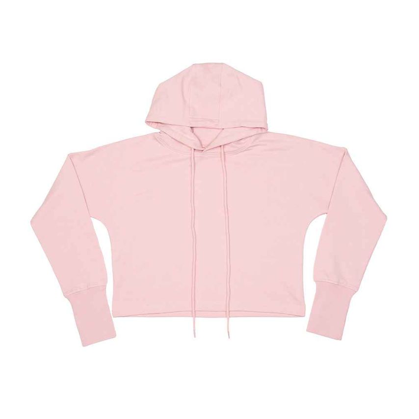 Mantis Ladies Cropped Hoodie Ladies Soft Pink - M140 SPK XS