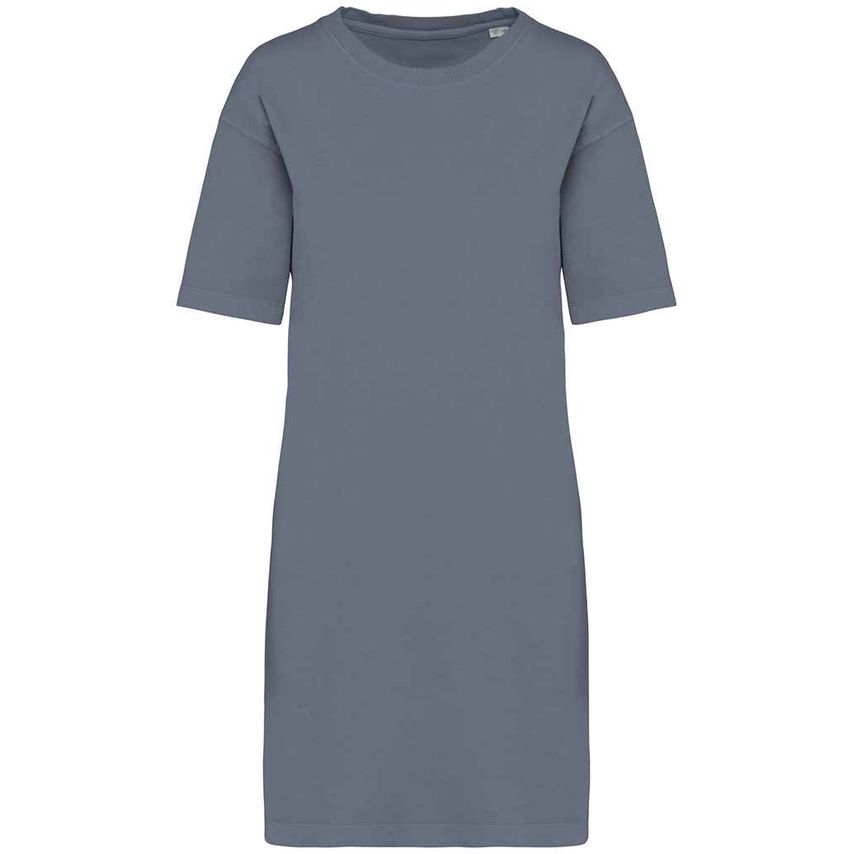 Native Spirit Ladies T-Shirt Dress Ladies Washed Mineral Grey - NS5000 WMN S