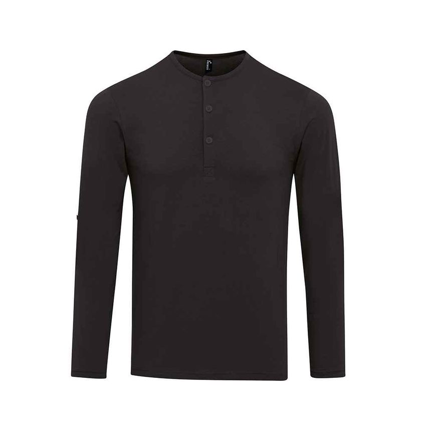 Premier Long John Roll Sleeve T-Shirt Mens Black PR218 Black XXL