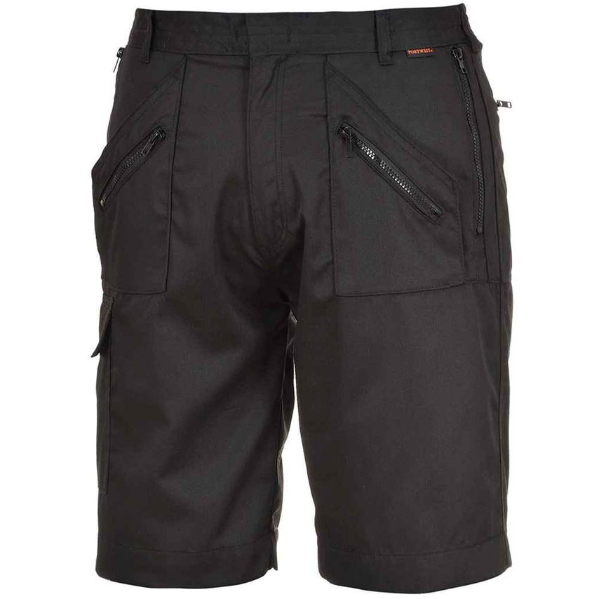 Portwest Action Shorts Mens Black PW103 Black XL