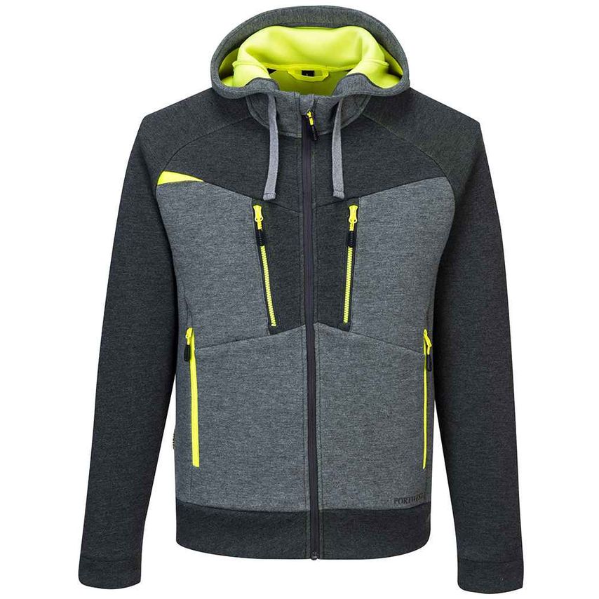 Portwest DX4 Zipped Hoodie Mens Metal Grey - PW4472 MTG L