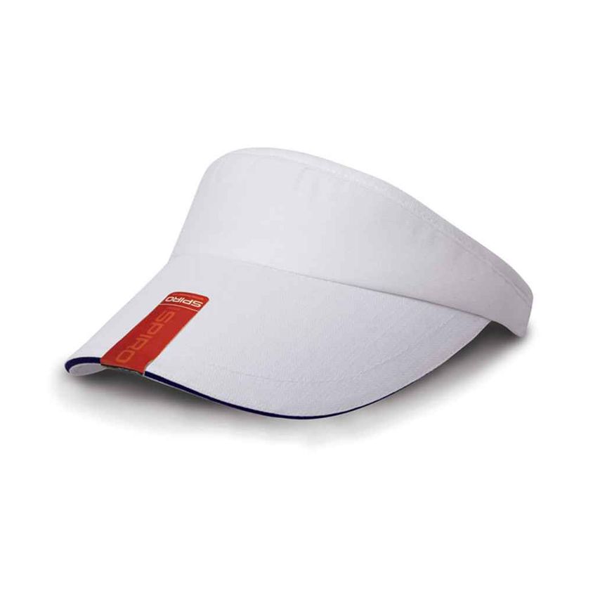 Result Result Herringbone Sun Visor White/Navy - RC048 WH/NV ONE
