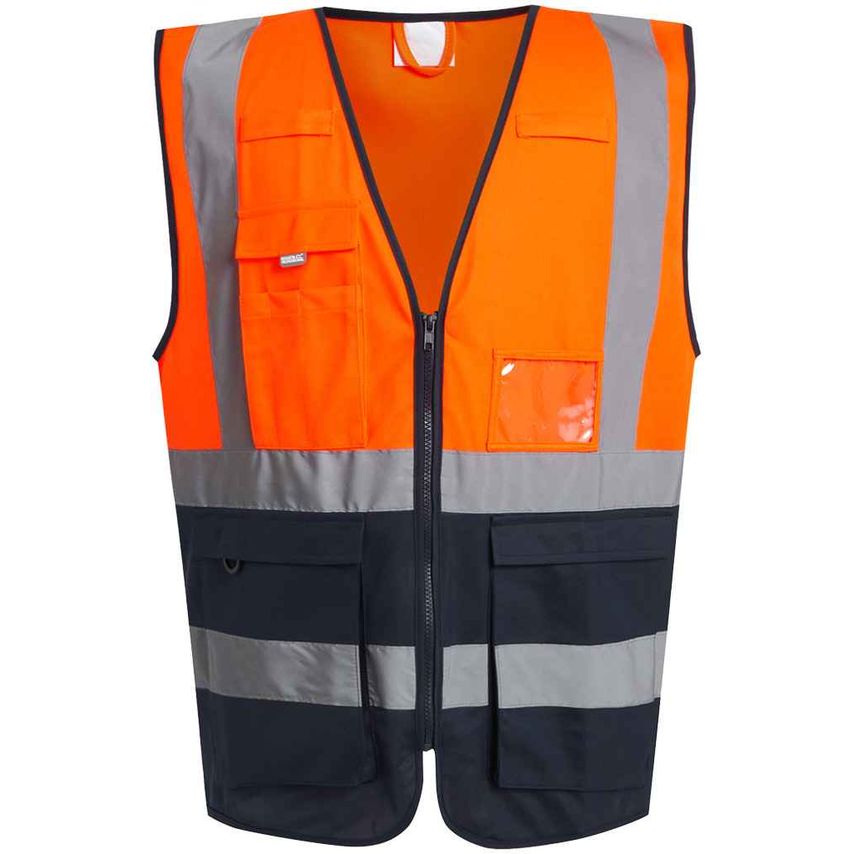 Regatta Professional Pro Executive Vest Unisex Orange/Navy - RG464 OR/NV XXL