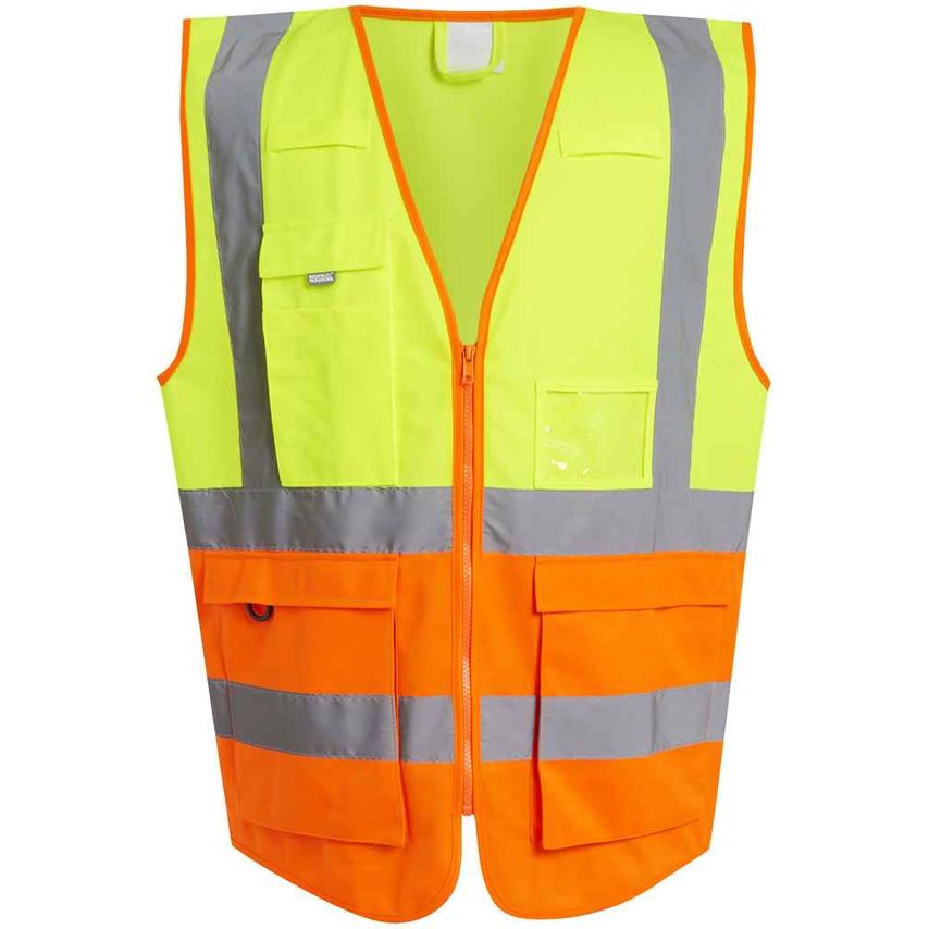 Regatta Professional Pro Executive Vest Unisex Yellow/Orange - RG464 YL/OR 3XL