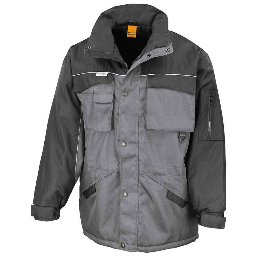 Result Heavy Duty Combo Coat Mens Grey/Black - RS72 GY/BK S