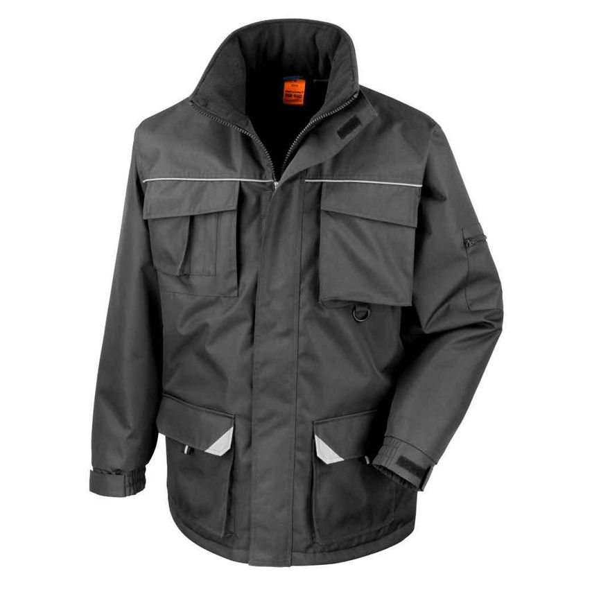 Result Sabre Long Coat Mens Black RS301 Black L