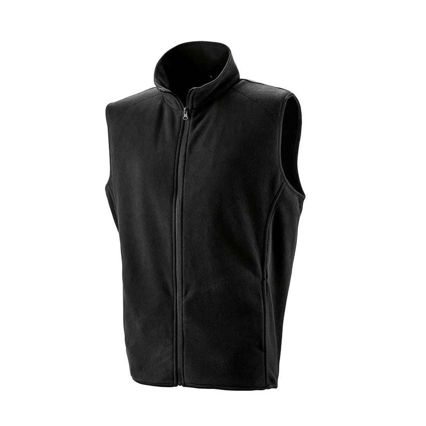 Result Micro Fleece Gilet Mens Black RS116 Black L