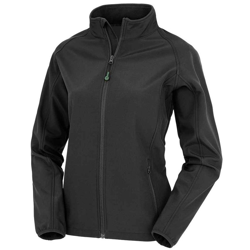 Result Ladies Printable Soft Shell Jacket Ladies Black RS901F Black XS