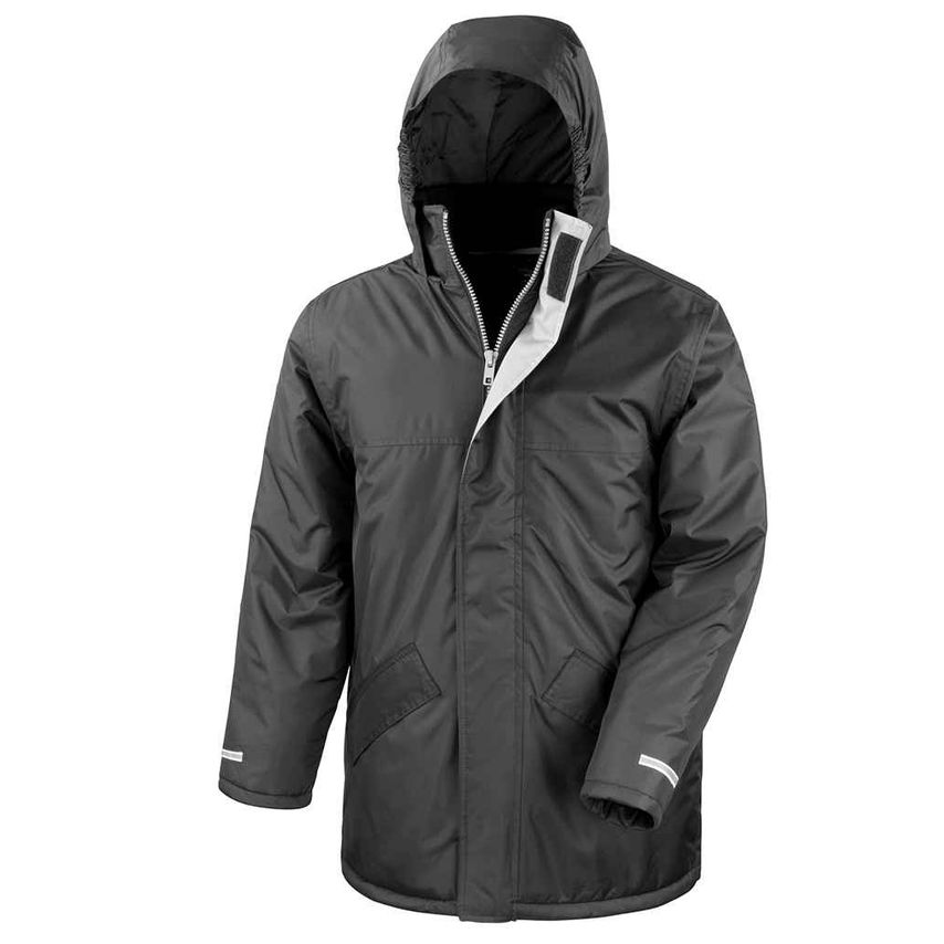 Result Winter Parka Jacket Mens Black RS207 Black S