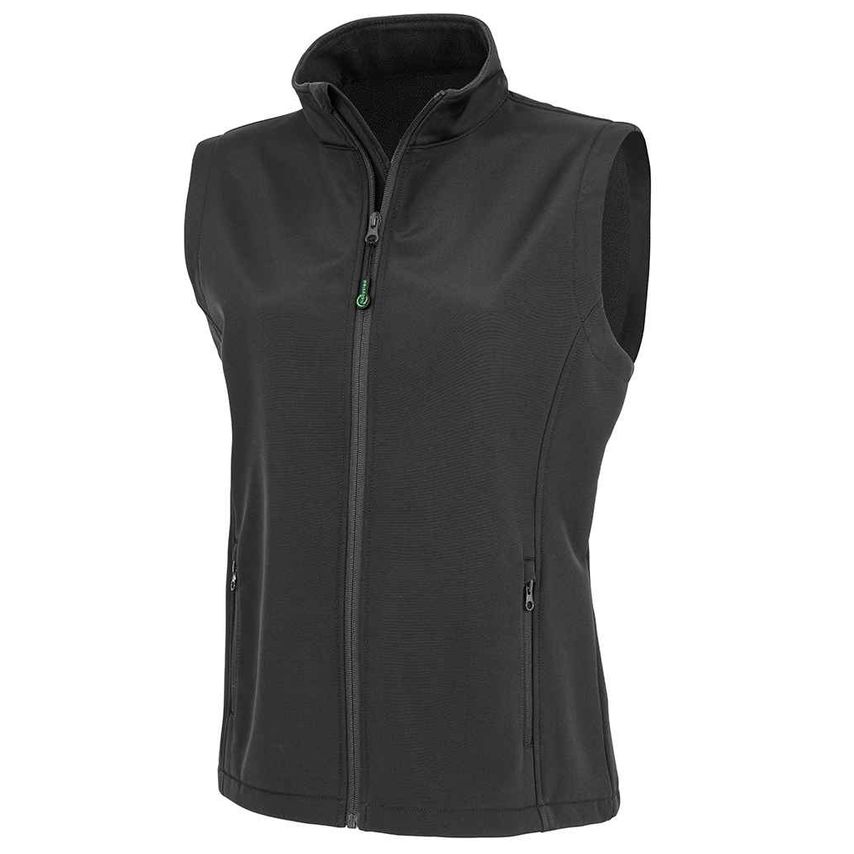 Result Ladies Printable Soft Shell Bodywarmer Ladies Black RS902F Black L