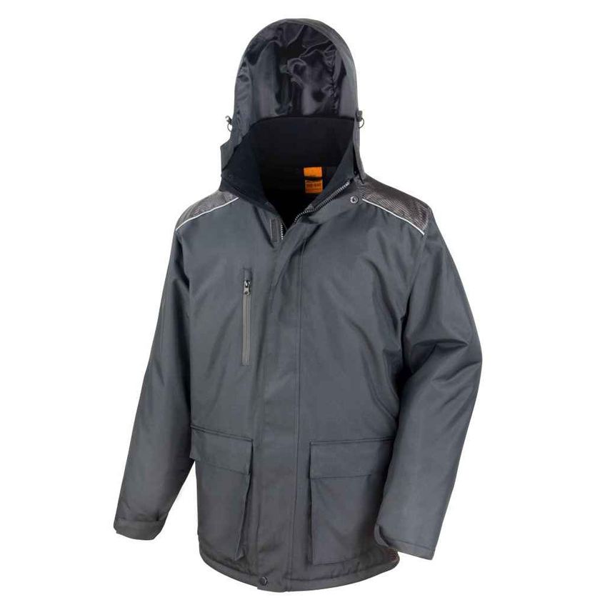 Result Vostex Long Coat Mens Black RS305 Black XL