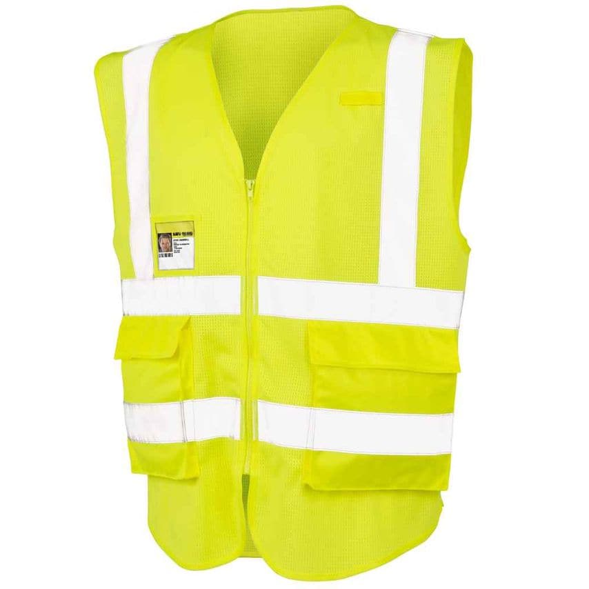 Result Executive Cool Mesh Safety Vest Mens Fluorescent Yellow - RS479 FLY XL