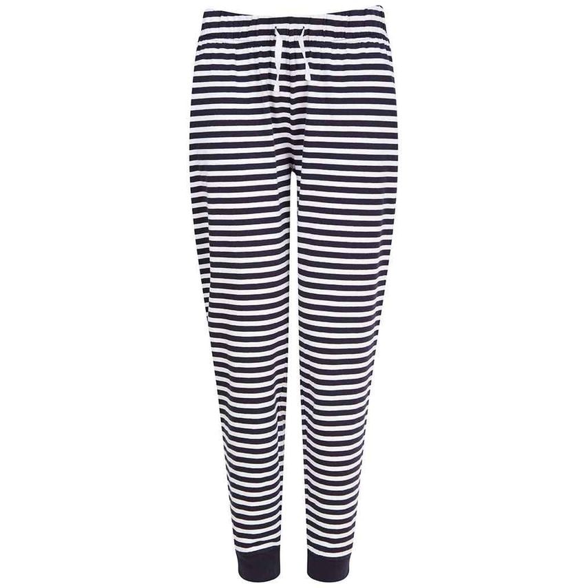 SF Ladies Lounge Pants Ladies Navy/White Stripes - SK85 N/WSP XXL