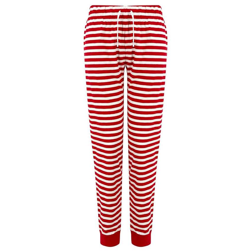 SF Ladies Lounge Pants Ladies Red/White Stripes - SK85 RD/WH XXL