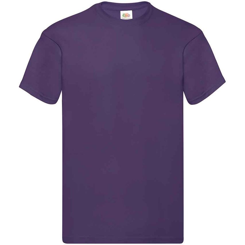 Fruit Of The Loom Original T-Shirt Mens Purple - SS12 PUR XL