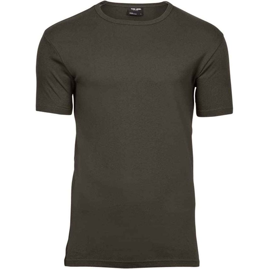 Tee Jays Interlock T-Shirt Mens Dark Olive - T520 DLV XXL