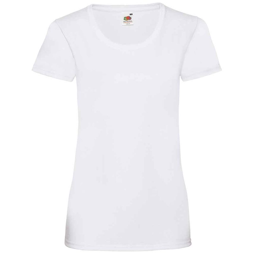 Fruit Of The Loom Lady Fit Value T-Shirt Ladies White - SS77 WHI XS